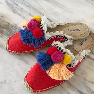 Soludos embellished mules.